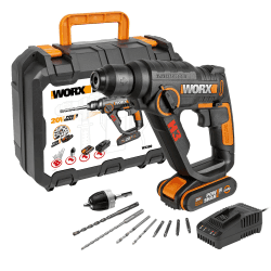 🔨⚙️ WORX WX390 SDS-Plus Bohrhammer 20V - Akku Bohrmaschine 1,2 Joule