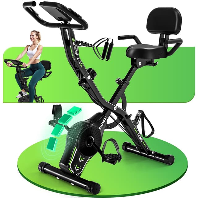 Neu Heimtrainer Fahrrad - SLUNSE Ergometer Heimtrainer Verstellbarer Widerstand 🚴‍♂️