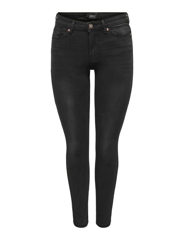 👖 Damen Skinny Jeans ONLWAUW Mittlere Taille Skinny Fit Jeans M / 32L Washed Black 🖤