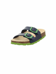 🔥 Superfit Jungen Fussbettpantoffel Blau/Mehrfarbig 8110 - 37 EU Blau Grün 8210 🌟