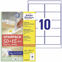 AVERY Zweckform L4744REV-65 Universal Etiketten 🏷️🔖