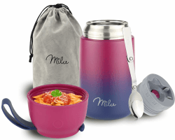 Milu® Thermobehälter für Essen 650ml - Berry Blau 🍲🥣