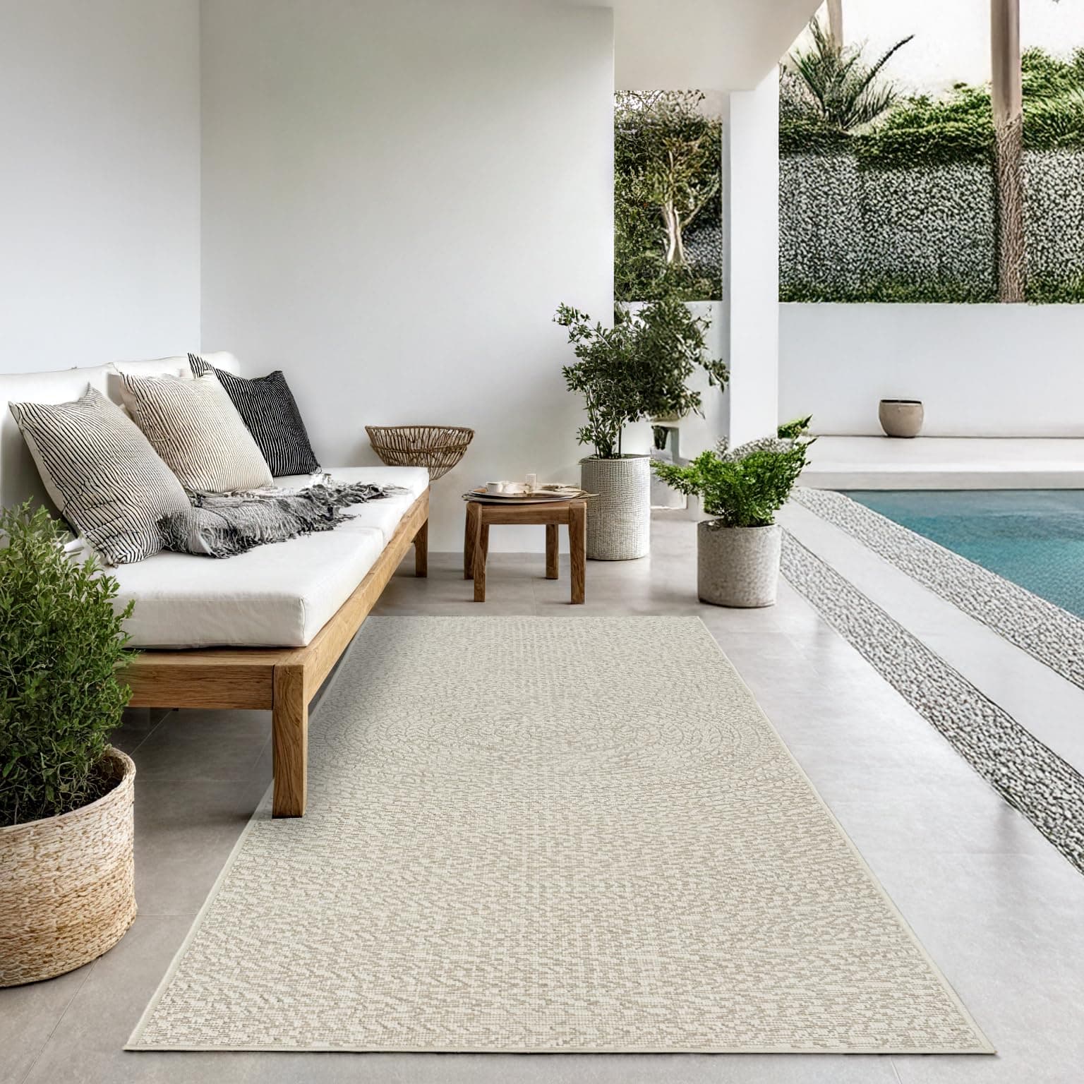 Angebot: Teppich Kansas - robuster In- und Outdoor Teppich im Jute-Look 🌿