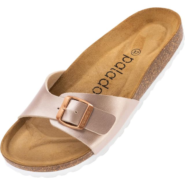 👡 Palado Pantoletten Damen Malta - Made in Spain - Modische Sandalen mit Kork-Fußbett