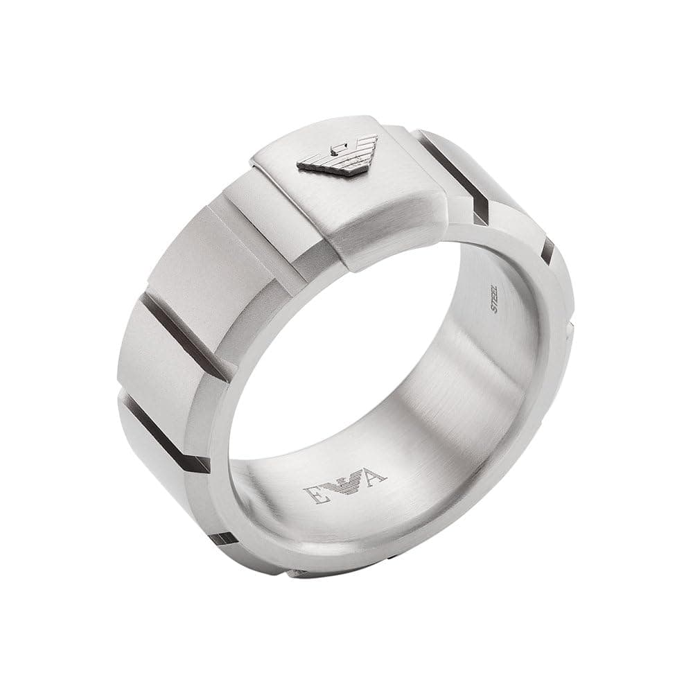 🌟 Großer Deal! Emporio Armani Herren Band-Ringe aus Edelstahl 🌟