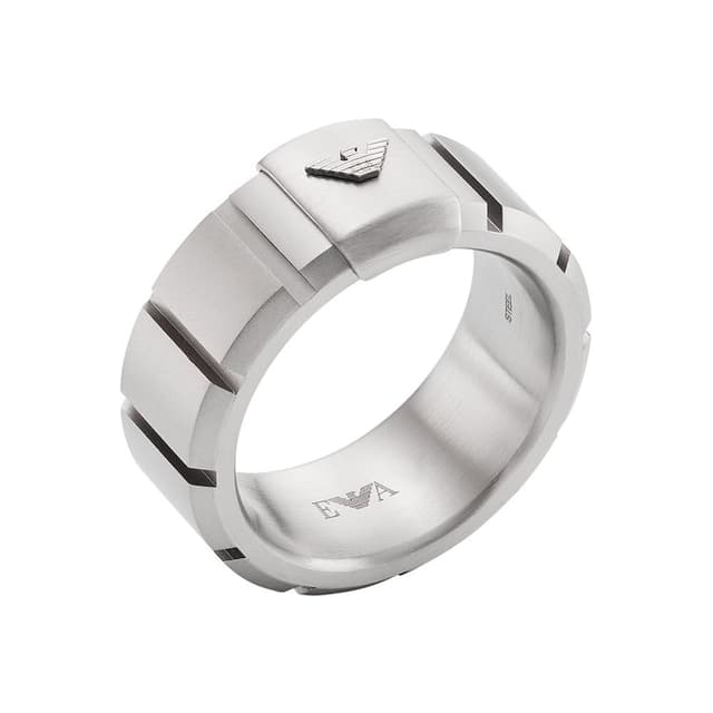🌟 Großer Deal! Emporio Armani Herren Band-Ringe aus Edelstahl 🌟