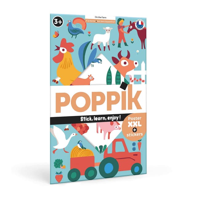 POPPIK 1841150 Sticker-Poster Bauernhof 🐄🚜