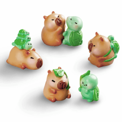 🌟 LunarCharm 7 Stück Capybaras-Minifiguren 🌈🎁