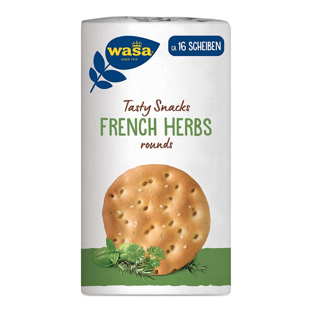 Angebot: Wasa Leckere Snacks Französische Kräuter Runden 8x 205g 🌿🥖