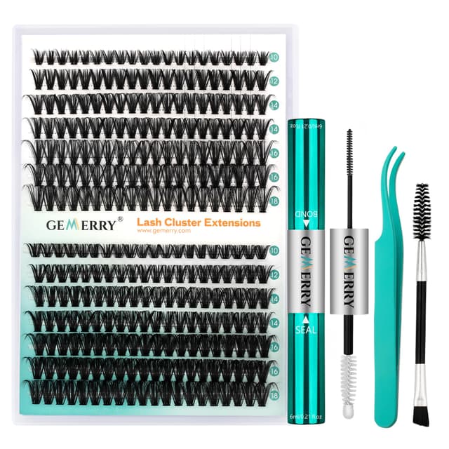 🌟 GEMERRY Einzelwimpern-Set 40D/50D Cluster Wimpern 0.07 D Crul 10–18mm 🌟