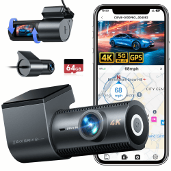 CIEVIE 4K Dashcam Auto Vorne Hinten mit GPS 5GHz WiFi 🚗📹