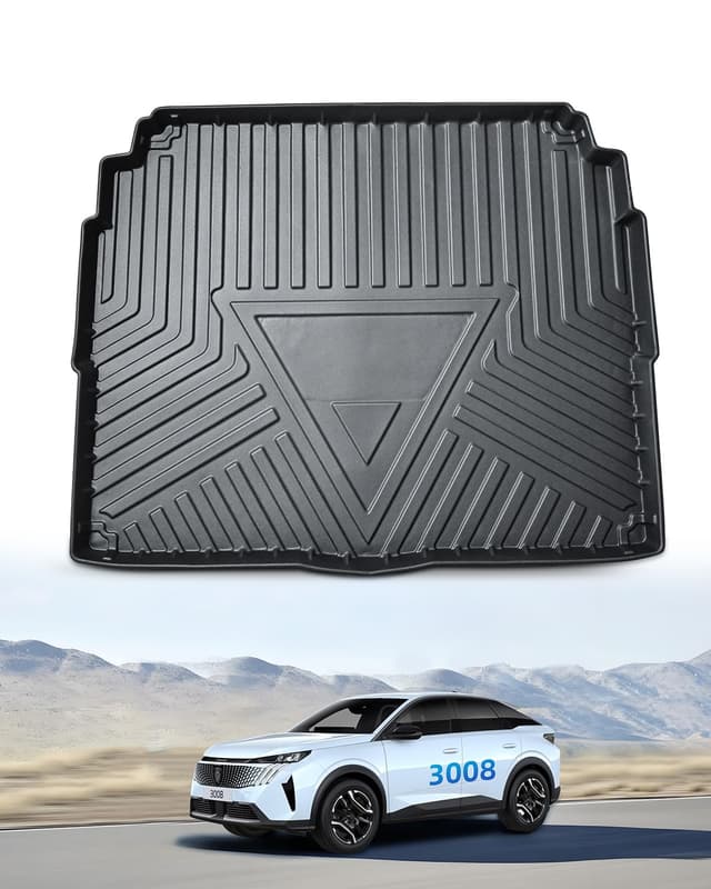LANGBEAN Kofferraummatte für Peugeot 3008 II 2023 2022 2021 2020 2019 2018 2017 2016 🚗🔥