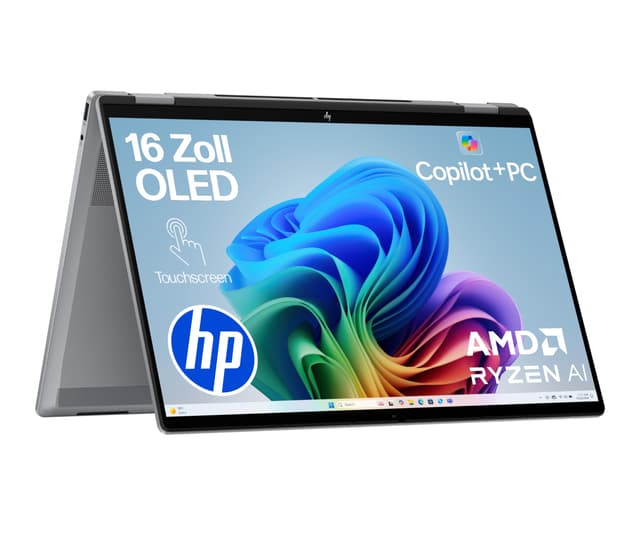 HP OmniBook X Flip 2in1 Next Gen AI Laptop mit AMD Ryzen AI 7 350 (8C)