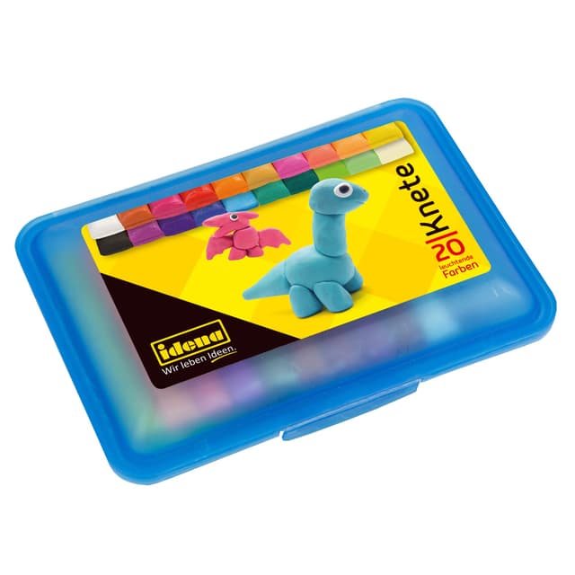 🌈 Idena - Knetebox mit 20 Stangen bunter Knete 🎨