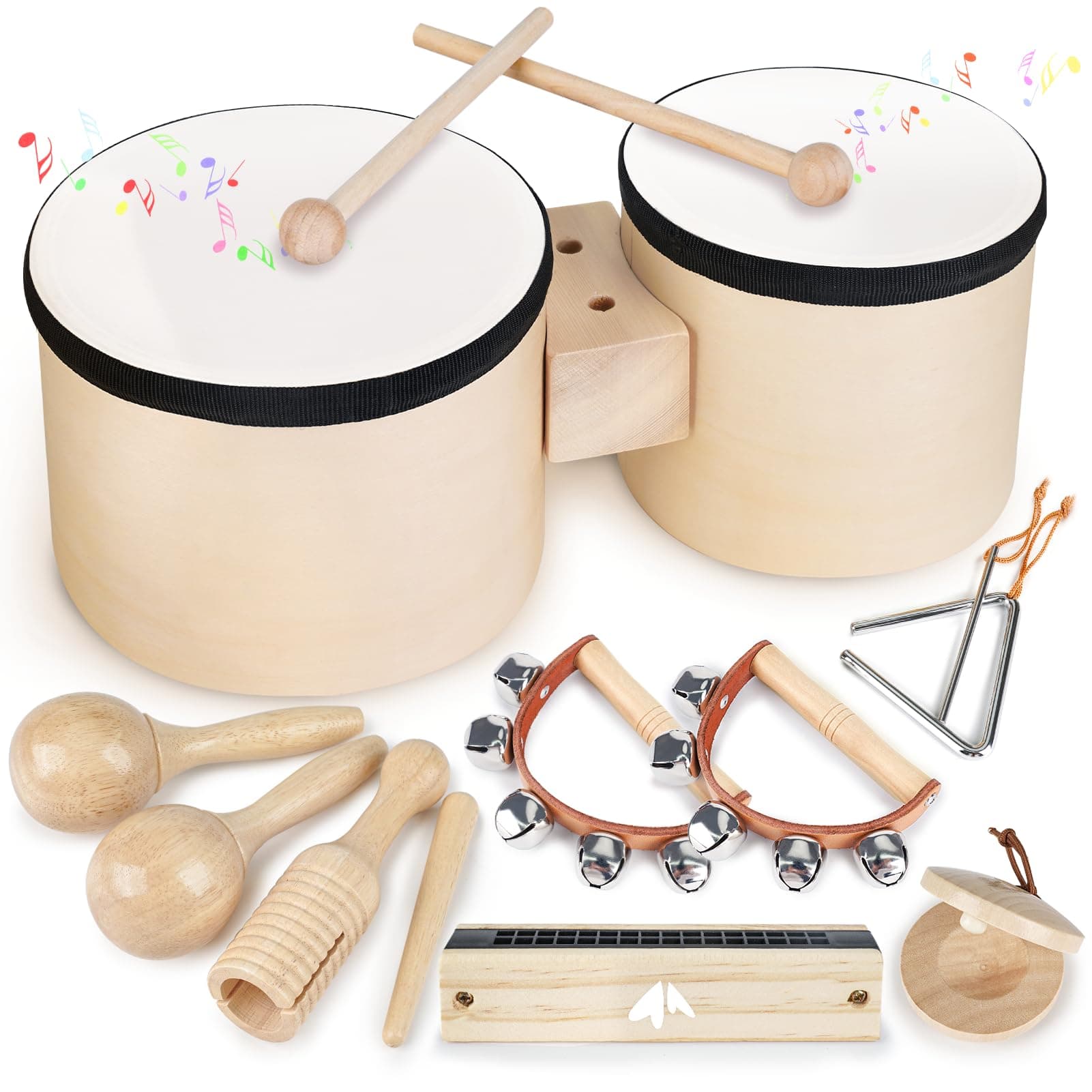 🥁🎶 Musikinstrumente Set für Kinder ab 3 Jahren 🎵🥁