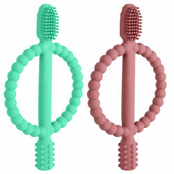 Aolso Baby Beißspielzeug, 2 Stück Kinderzahnbürste Zahnungshilfe 🍭🍡