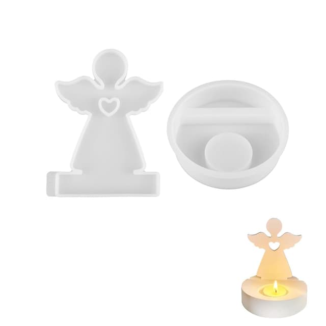 🕯️👼 Weenwill Silikonform Engel: 3D Wiederverwendbare Silikonform für DIY-Kerzen