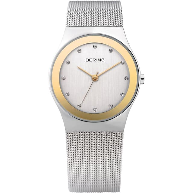 BERING Damen Quarz Uhr | Armbanduhr 27 mm Edelstahlgehäuse und Zifferblatt ⌚🎁