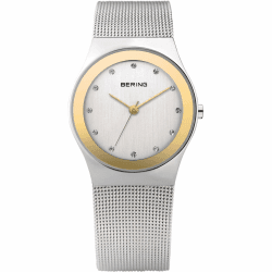 BERING Damen Quarz Uhr | Armbanduhr 27 mm Edelstahlgehäuse und Zifferblatt ⌚🎁