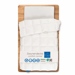 LINEA by Böhmerwald Comfort Bettdecke 90% Daunen / 10% Federn 🌟 200x200cm Weiß - Angebot!