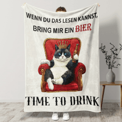 Kuscheldecke Bier Geschenke für Männer Frauen 🍺