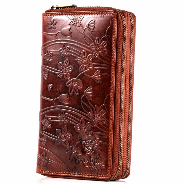 🌺 MATADOR Portemonnaie Damen Gross Leder #Madrid mit edler Geschenk Box 🌸