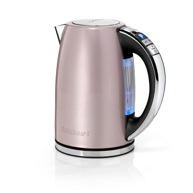 🌸 Cuisinart Multi-Temp Wasserkocher | Schnelles Aufkochen, 3KW | Kabellos | Edelstahl-Finish | 1,7L Fassungsvermögen | Einstellbare Temperatur | Abnehmbarer, waschbarer Anti-Kalk-Filter | Rosa Variable Temp 1.5L Rose 🌸