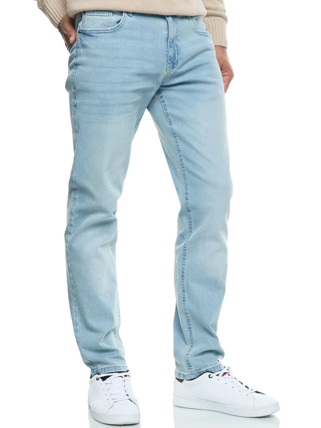 👖🌤️ Indicode Herren INSantino Jeanshose | Light Cloud 32W / 32L | Denim Stretch Jeans Männer
