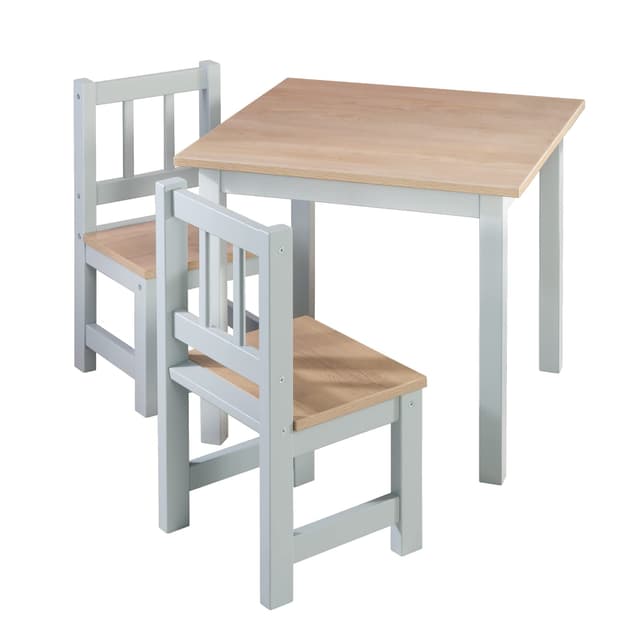 Angebot: roba Kindersitzgruppe 'Woody' 🌟 - Holzdekor & Taupe Grau