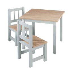 Angebot: roba Kindersitzgruppe 'Woody' 🌟 - Holzdekor & Taupe Grau