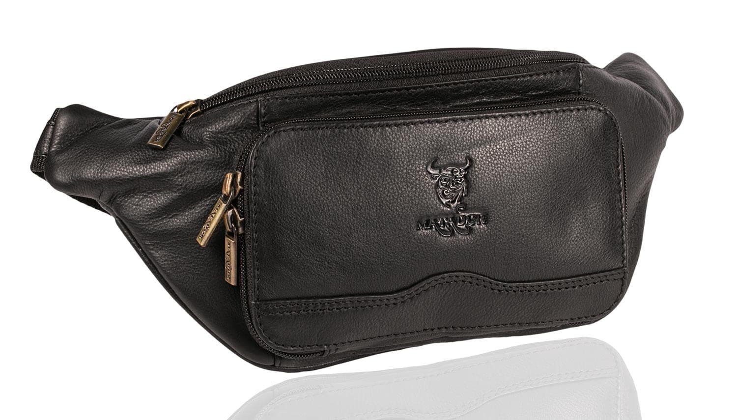 🎒 MATADOR Echt Leder Bauchtasche für Herren & Damen - XXL Hüfttasche in Schwarz 🎉