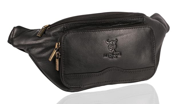 🎒 MATADOR Echt Leder Bauchtasche für Herren & Damen - XXL Hüfttasche in Schwarz 🎉