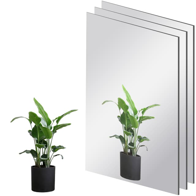 🌟 Tolles Angebot! XiaoLidm 3 Stück 40 x 30 cm Selbstklebende Fliesenspiegel Spiegel 🪞