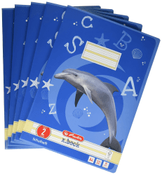 📚 Herlitz Schulheft x.book A4, Lineatur 2, 2. Klasse, 32 Blatt, 5 Stück 🎒