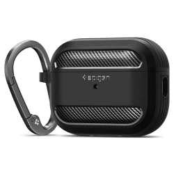 Spigen Rugged Armor Hülle Case für AirPods Pro 2. Generation - Schwarz 🎧📱
