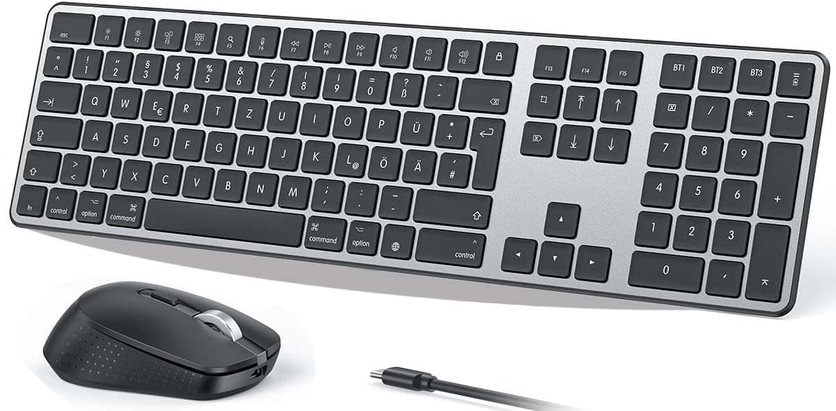 OMOTON Tastatur Maus Set Kabellose für MacBook 🖥️🖱️