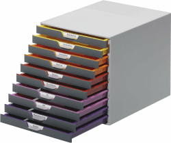 🌈 Organisieren Sie Ihr Büro mit Stil! Durable Schubladenbox A4 (Varicolor) 10 Fächer 📁🔖
