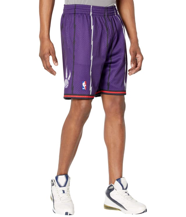 🏀 Exklusives Angebot: Mitchell & Ness Herren Shorts 2.0 - T. Raptors M Lila!