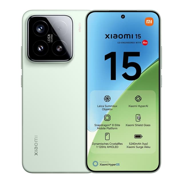 Xiaomi 15 Smartphone, 12+512GB, Grün 📱📸🔋🚀