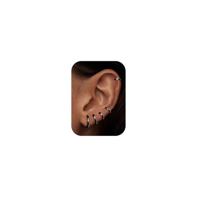 MILACOLATO Kleine Creolen Ohrringe für Damen Herren Chirurgenstahl 🌟 Huggie Ohrringe Snug Lobe Nase Lippen Daith Helix Piercing Schmuck 🌈 Winzige Hoop Hinged Schläferohrringe 6/7/8/9/10MM