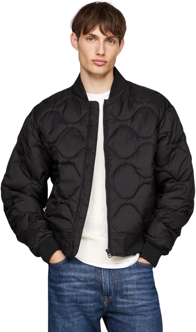 Tommy Hilfiger Herren Steppjacke Onion Quilted Bomber Übergangsjacke XXL Schwarz (Black) Angebot 🧥