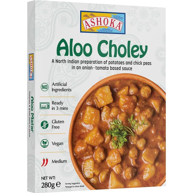 🥔🌶️ ASHOKA - Instant Aloo Choley - 1 X 280 GR 🌶️🥔