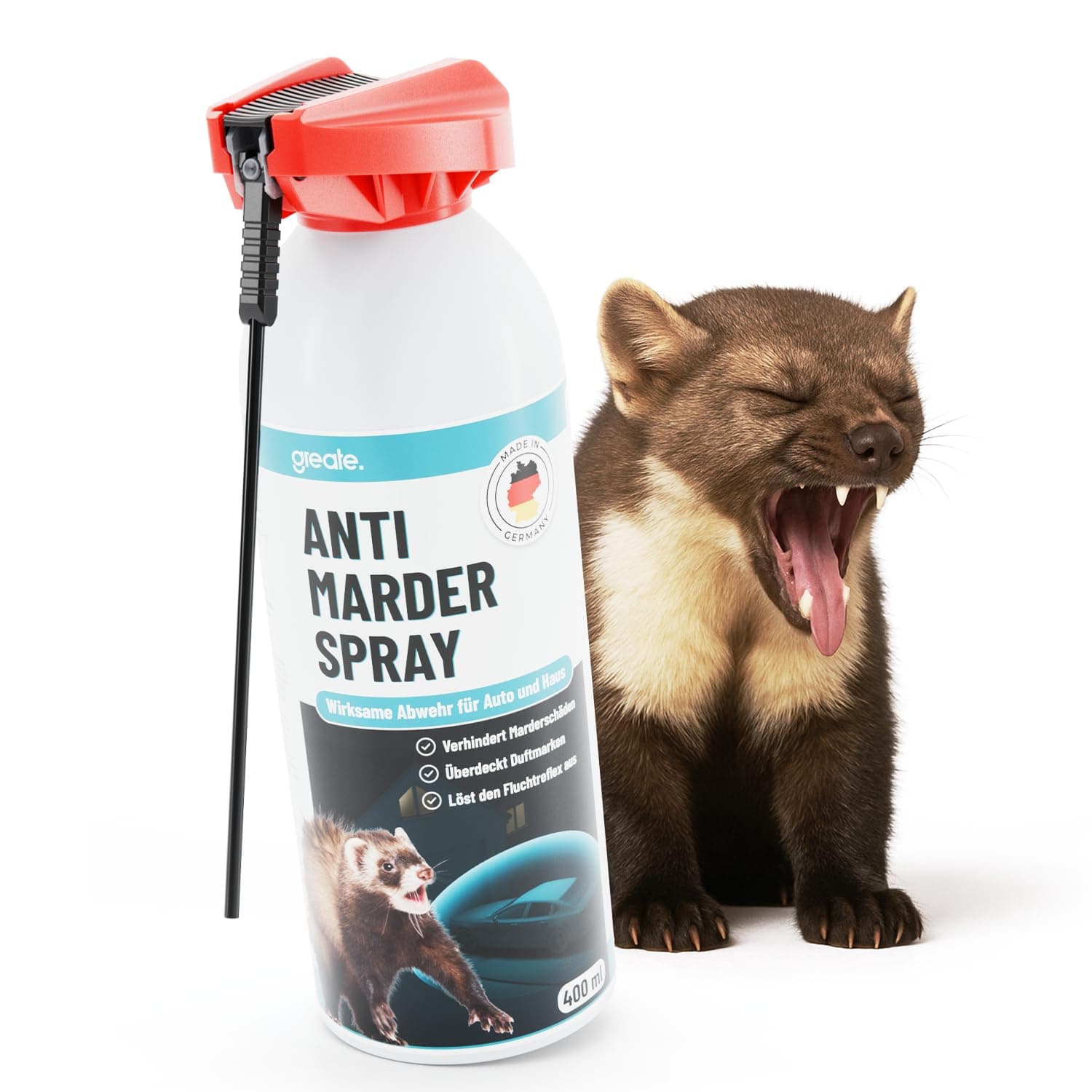 🚗🌿🐾 Greate Marderspray Auto Motorraum 400 ml - Made in Germany