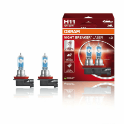 🔦 OSRAM H11 Glühlampe Fernscheinwerfer 55W 4200K Fernlicht Halogen Birne 64211NL-HCB H11 Duo Box
