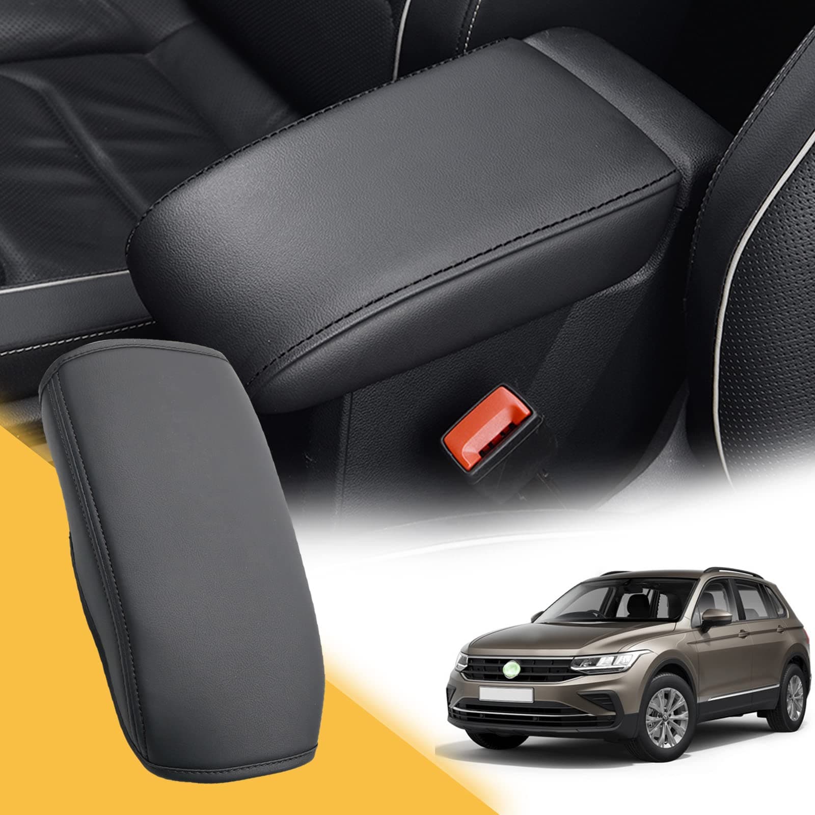 🚗 ZCLINKO Kompatibel mit VW Tiguan 2 2016-2022 2023 / Seat Tarraco FR Armlehnen Abdeckung 🚗