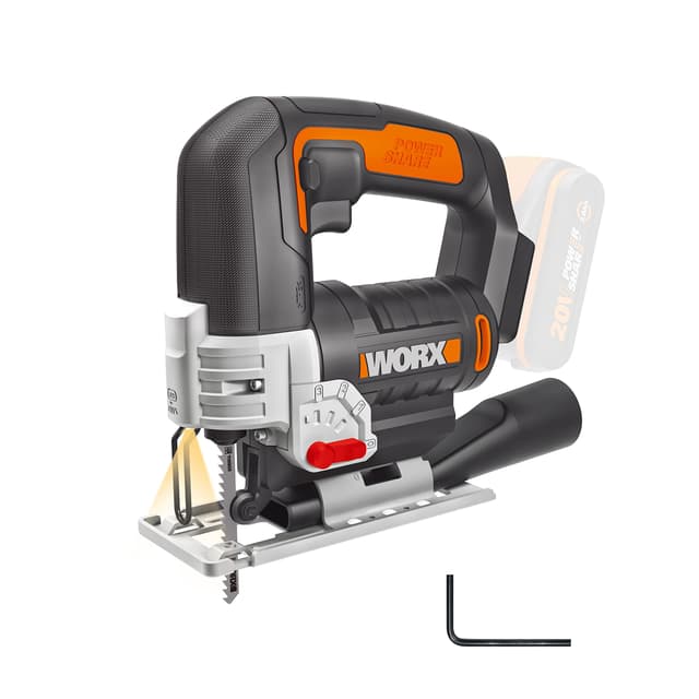 🔋 WORX WX543.9 Akku-Pendelhub-Stichsäge - Profi Stichsäge mit Absaug-Adapter 🔧