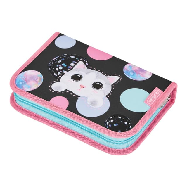Herlitz 31-teiliges Etui, Cute Cat 🐱🖍️📏🖊️
