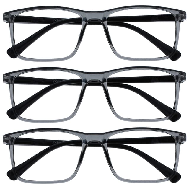 OPULIZE Ink Fernbrille 3er Pack - Kurzsichtigkeit Groß Rechteckig Rahmen 😎👓