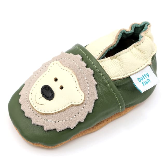 Dotty Fish Unisex Krabbelschuhe aus Leder 🐻🎁