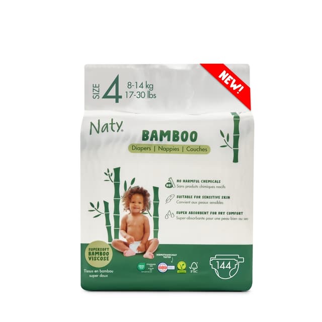 Naty Bamboo Baby Windeln aus Bambus-Viskose 🌿👶
